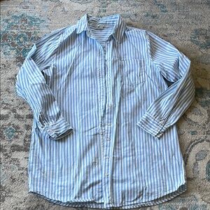 Aerie oversized button down swim cover up